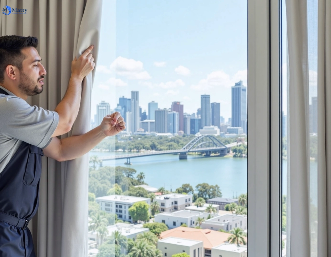 Professional curtain steam cleaning service wolli-creek-nsw QLD by Matty Curtain Cleaning